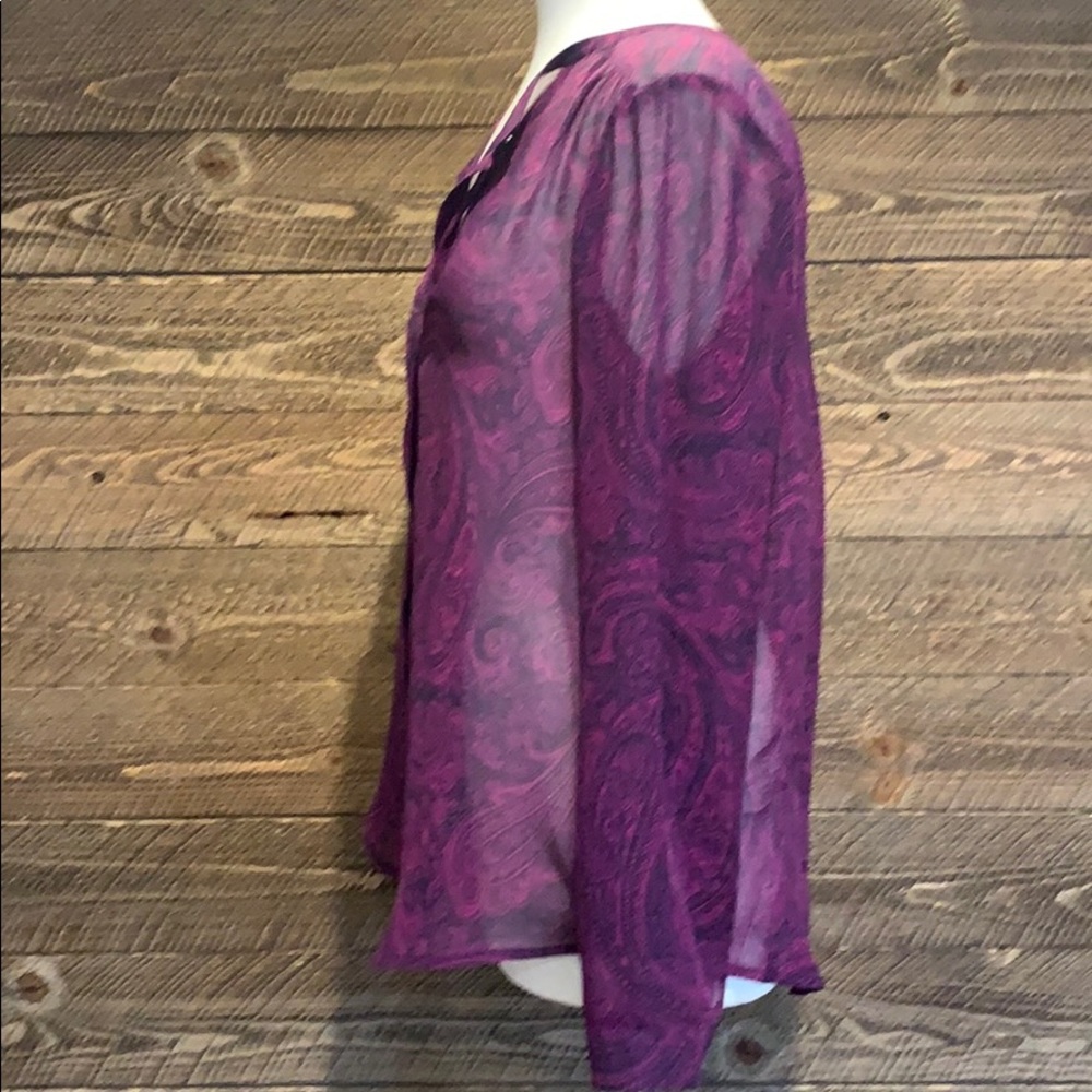 Ann Taylor | Sheer Paisley Blouse - Picture 3 of 3